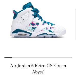 Jordan Retro 6 GS "Green Abyss"